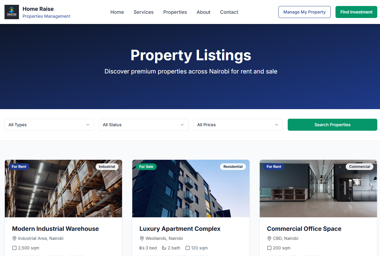 Home Raise Properties screenshot 1