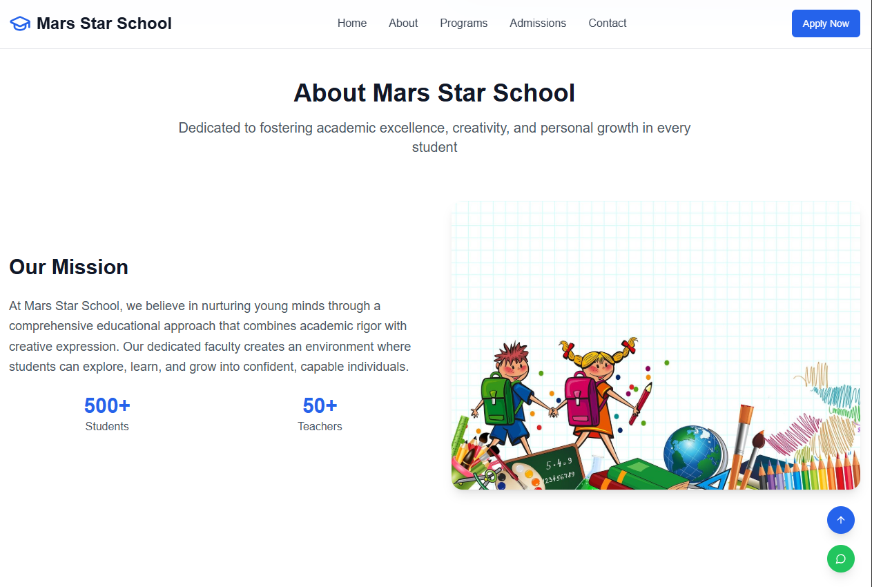 Mars Star School screenshot 1